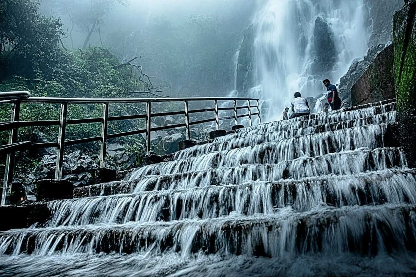 Amboli waterfall in monsoon